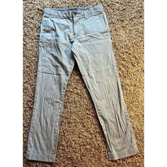Banana Republic Pants Men's 31x28 Aiden Chino Light Blue Striped Stretch